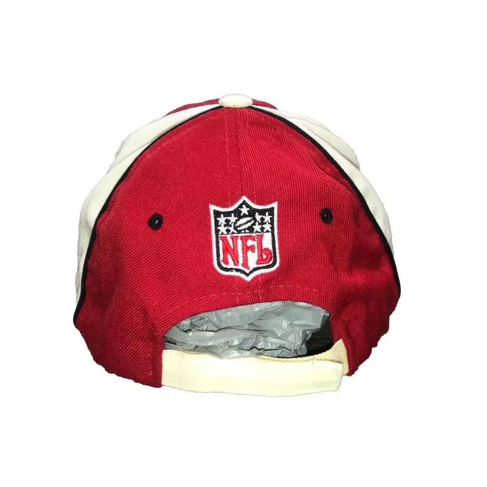 Vintage NFL Kansas City‎ Chiefs LOGO Strapback Hat 90s Reebok NFL Wool Blend Red